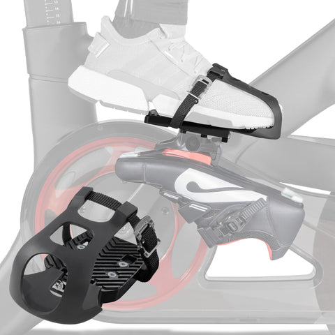 CyclingDeal Bike Bicycle Toe Clips Cage ONLY - Compatible with Peloton Bike & Bike+ Pedals Adapters - Convert Look Delta Pedals to Dual Function Pedals - Ride with Sneakers - New Version