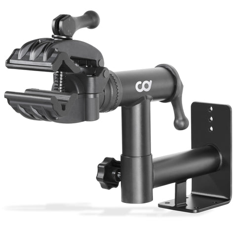 CyclingDeal Wall/Bench Mount Bike Repair Stand - Premium Bicycle Mechanics Maintenance Workstand with Adjustable 360-Degree Rotatable Clamp Head - for MTB Mountain Road Bikes up to 25kg/55 lbs