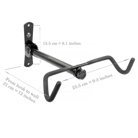 BIKEHAND Wall Mount - Horizontal Indoor Storage Rack Bicycle in Garage or Home - Cycling Hanger - Safe and Secure Holder, Hook for Bicycles - Hang Your Road, Mountain or Hybrid Bikes