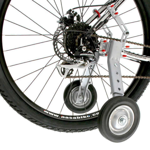 Adjustable Adult And Kids Bicycle Bike Training Wheels Fits 24" to 28"