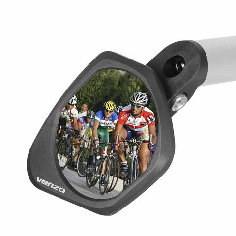 Venzo Bicycle Handlebar Stainless Steel Mirror Universal Design Left or Right