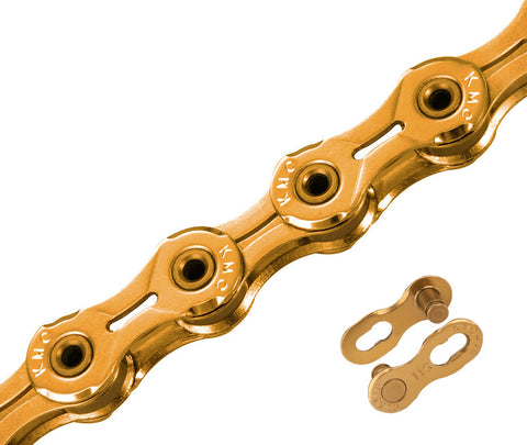 KMC X11SL Gold 11 Speed 118Links Bike Bicycle Chain compatible with Shimano Sram Campy
