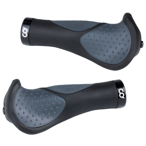 CyclingDeal Mountain Bike Bicycle Handlebar Grips - with Specialized Ergonomic & Anti-Slip Design for MTB & Hybrid Bikes - 1 Pair of Soft Gel Grips - Classic Grips