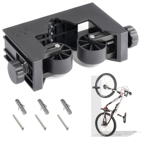 CyclingDeal MTB Bike 1.5"-2.4" Tire Width Bicycle Tyre Clip Storage Wall Mount Rack - Premium Clip for Outdoor & Indoor Storage Safe & Secure for Storing Mountain Bikes in Garage or Home