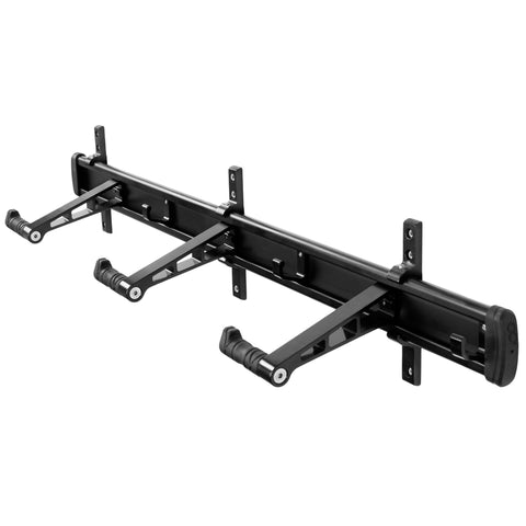 CyclingDeal Bike Wall Mount Rack - Adjustable Indoor Outdoor Storage Vertical Cycling Hook Hanger Organiser - Safe & Secure for Storing MTB Road Bicycles in Garage or Home - Classic 3 Bikes