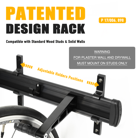 CyclingDeal Bike Wall Rack - 6 Bikes - Adjustable Rustproof Aluminum Indoor/Outdoor Garage/Home Bicycle Storage Mount Vertical Secure Cycling Hook Hanger - for Road or Mountain Bicycles