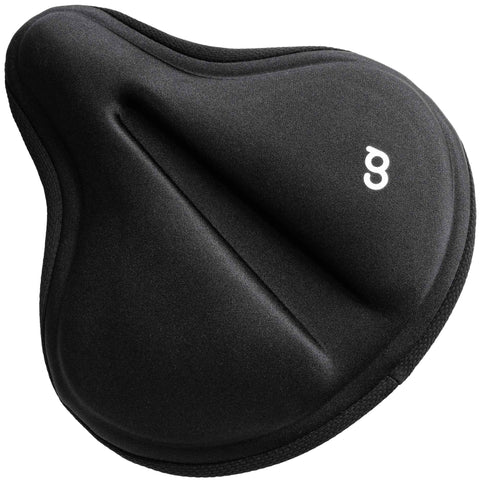 CyclingDeal Premium Bike Seat Cushion Cover - Padded Soft Comfort Gel Saddle Pad for Men’s & Women’s - Compatible with Indoor MTB Road Bicycles - 11" x 10"