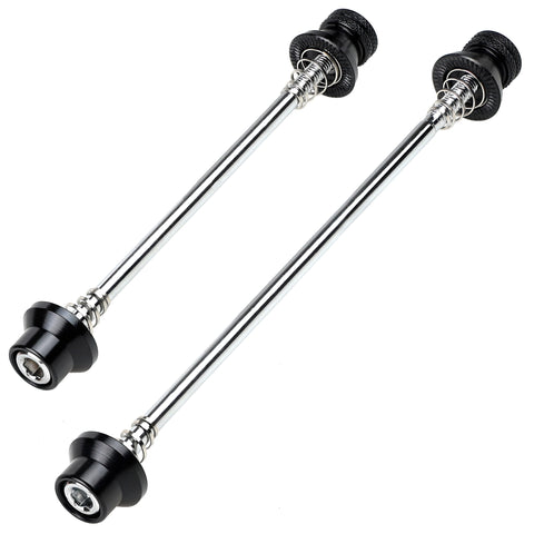 CyclingDeal Bike Bicycle Wheel Hub Non Quick Release Lock Skewers Set 5mm - Prevent Removing Wheels by Hands - For Road Bikes