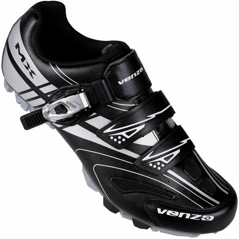 Venzo Mountain Men's Bike Bicycle Cycling Shoes - Compatible For for Shimano SPD Cleats - Good For Indoor Cycle, Off Road and MTB- With Quality Buckle Strap -Size 13