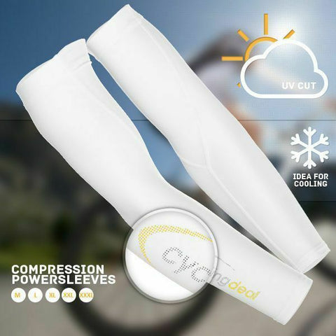 Cycling Bike Arm Cover Warmer Skin Cooling UV Protective XL