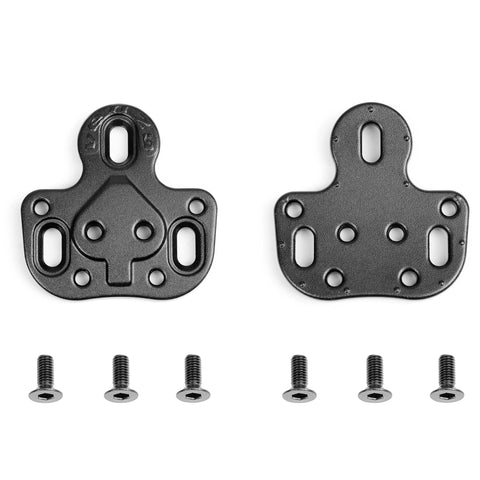 Venzo Bicycle compatible with Shimano SPD Crankbrother 2 Holes Cleats Adaptor - Using MTB Type SPD Cleats on Road or Indoor Bike Shoes With 3 Holes - Converting Adaptors ONLY