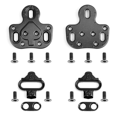 Venzo Bicycle compatible with Shimano SPD Adapter - Using MTB Type SPD Cleats on Road or Indoor Bike Shoes With 3 Holes - Converting Adapters & Cleats