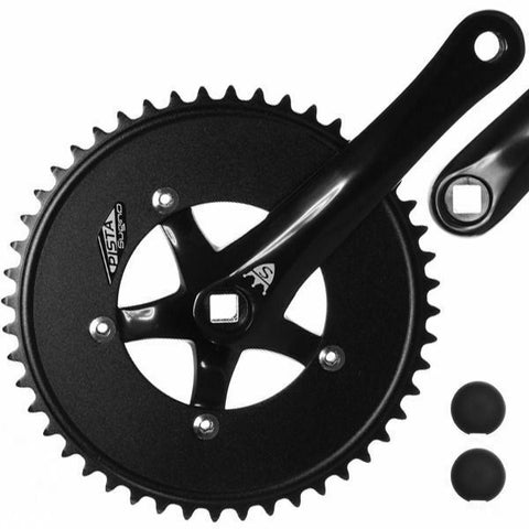 Sugino Track Fixie Road Bike Crankset Pista 48T 165mm Black