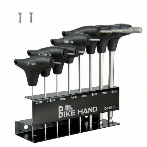 BIKEHAND Heavy Duty Precise Bike Bicycle Twin Head Hex Allen Wrenches Set