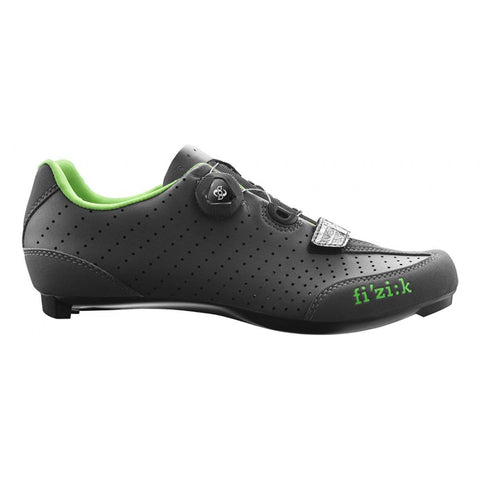 Fizik R3 UOMO BOA Road Cycling Shoes Anthracite/Green Size 40