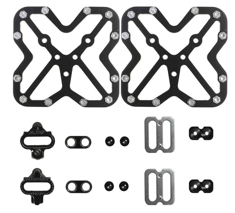 Cyclingdeal for Shimano Compatible SPD Bicycle Cleats with Clipless Pedal Platform Adaptors