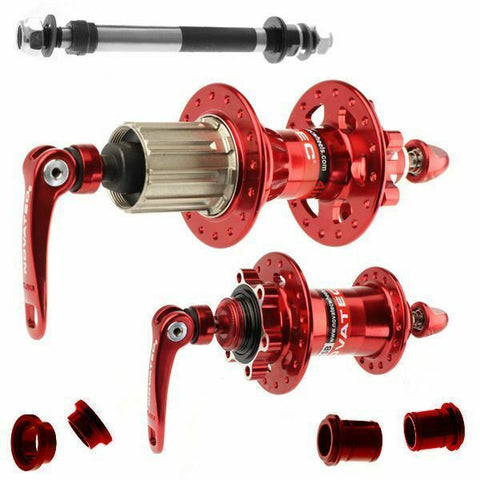 Novatec Mountain Bike Hubs Kit compatible with Shimano 8 9 10 Speed D882SB D882SB 32 Holes Red