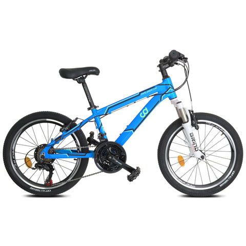 CyclingDeal Kids Children Mountain Bike Bicycle MTB with Detachable Training Wheels - 18 Speed 20" Wheels 12" Frame for 5-10 Years Old