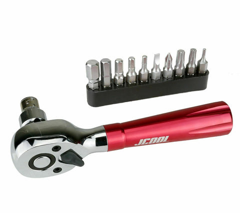 JCOOL Power Steer Bike Repair Tool 3/8" Wrench Kit With LED