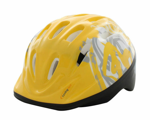 Bike Bicycle Cycling Kids Child Toddler Helmet for Ages 6M-3Y Size 42-48cm 12 Air Vents Yellow - Baby Girls or Boys
