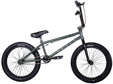 KENCH DESTROYER BMX Bike Bicycle 20.5" Freestyle Hi-ten Army Green