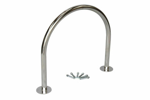 Outdoor Floor Square Bicycle Stand U Bike Rack 316 stainless Steel Electric Polish Finish
