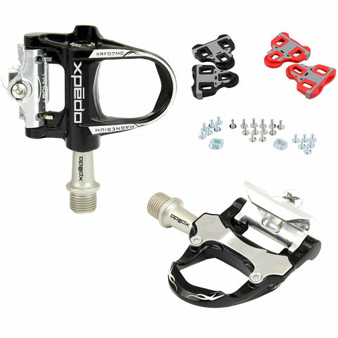 Xpedo Road Bike Sealed Magenium Pedals Look Keo Compatible with 2 Sets of Cleats