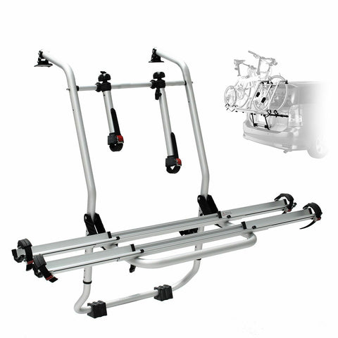 CyclingDeal 2 Bike Rack for Car SUV Universal Platform Carrier - Bicycle Trunk Mount Rear Racks -Sedan, Hatchback, SUV