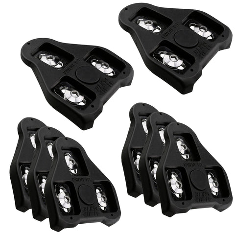 CyclingDeal 4 Pairs of Bike Cleats Compatible with Peloton Look Delta (0 Degree Fixed Floating) - Indoor Cycling & Road Bicycle Cleat Set - Compatible with Peloton Indoor Exercise Bikes Pedals & Shoes