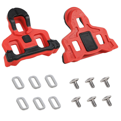 CyclingDeal compatible with Shimano SPD-SL (6 Degree Floating)  Cleats Set - compatible with Shimano Road Bike Bicycle Pedals