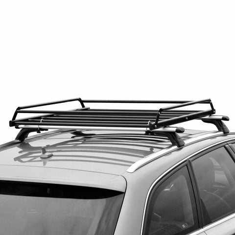 Basic Car Roof tray platform rack carry box luggage carrier basket + Cargo Net Cover