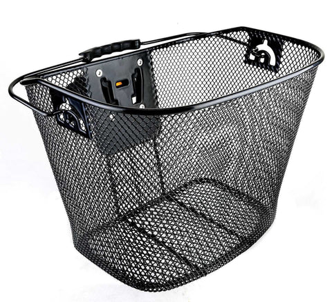 Bicycle Bike Front Basket Wicker with Quick Release