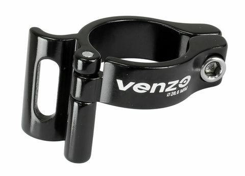 Venzo Adjustable Braze On Front Derailleur Adapter Clamp for Shimano Sram
