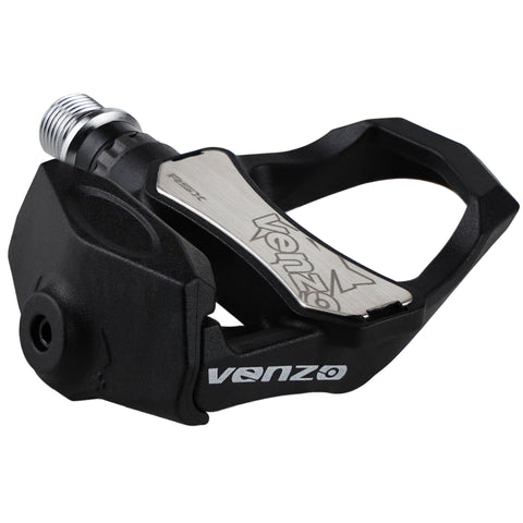 Venzo Sealed Cycling Road Bike Bicycle Clipless Pedals 9/16" With Cleats - Compatible with Look Keo (NOT compatible with Shimano SPD-SL or Look Delta Cleats)