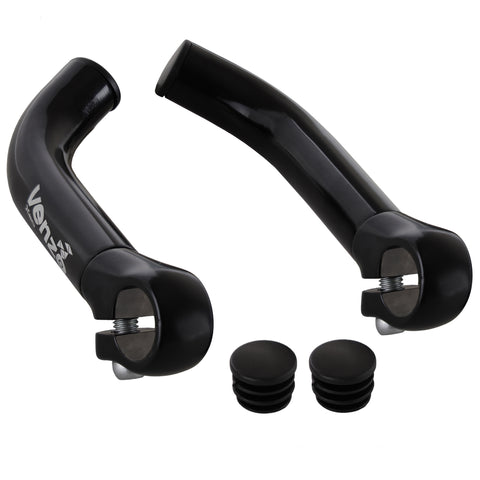 Venzo Cycling Road Mountain Bike Bicycle Adapter Flat Handlebar Extender Extension Bar Ends