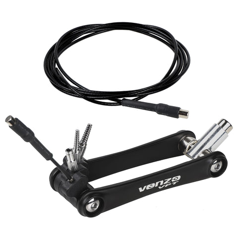 VENZO Bike Bicycle Road Mountain MTB Internal Inner Brake Shifter Cable Wire Hydraulic Hose Di2 E-tube Routing Tool Kit compatible with Shimano and Sram