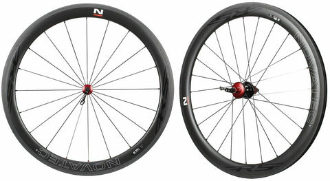 NOVATEC Road R5 Clincher Carbon Wheelset compatible with Shimano SRAM CAMPY 8-11s 50mm