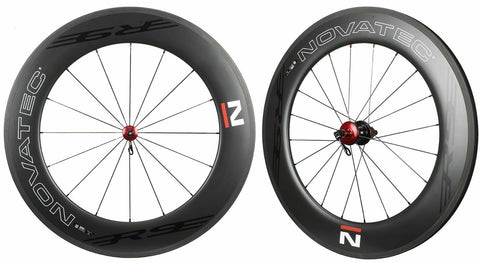 NOVATEC Road R9 Clincher Carbon Wheelset compatible with Shimano SRAM CAMPY 8-11s 90mm