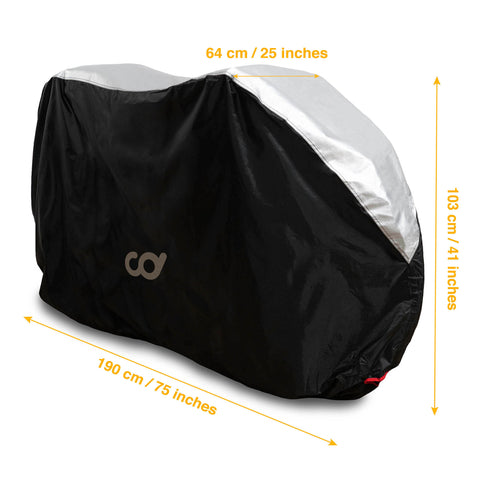 CyclingDeal Waterproof Bike Bicycle Cover for Peloton Bike & Bike+, for Nordictrack S22i - Stationary Bicycle Cover - Exercise Bike Indoor Outdoor Storage Dust Protection