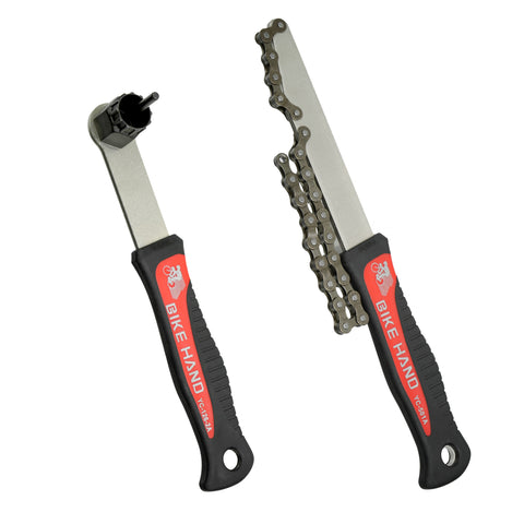 BIKEHAND Bicycle Bike Shimano Freewheel Cassette Turner Install Rotor Lockring Removal Chain Whip  Tool Kit