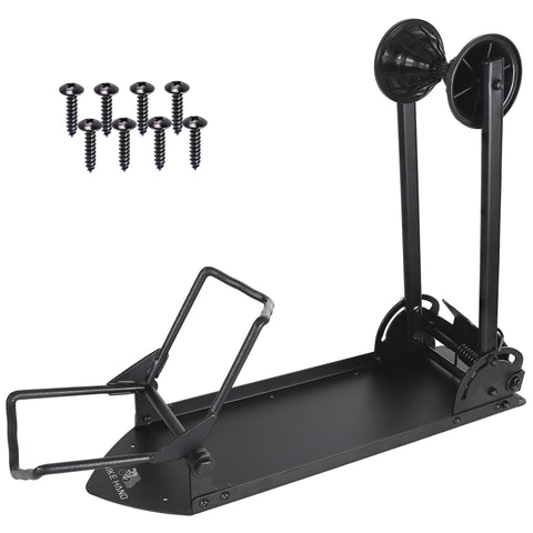 BIKEHAND Fat E Bike Bicycle Tire Floor Mounted Foldable Parking Rack Stand - For MTB 27.5" 29" Indoor Outdoor  Garage Storage - NOT for 700C or Bikes with 20” 24” & 26" Wheels - Max Tire Width 5“