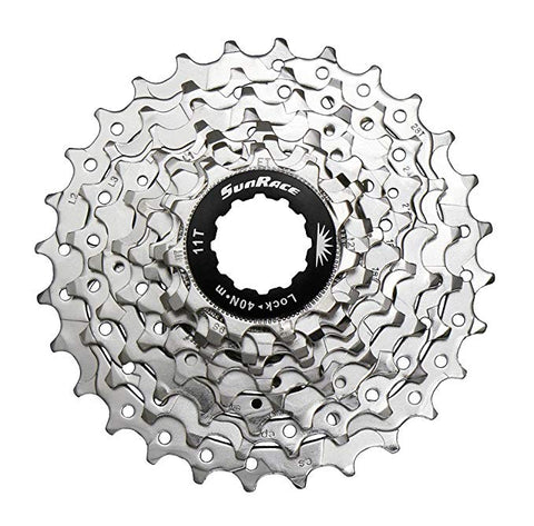 9 Speed Sunrace Road Bike Cassette (compatible with Shimano or Sram) 11-28